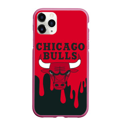 Чехол для iPhone 11 Pro Max матовый Chicago Bulls