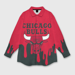Мужская рубашка oversize 3D Chicago Bulls