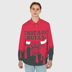 Мужская рубашка oversize 3D Chicago Bulls - фото 2