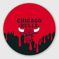 Круглый коврик для мышки Chicago Bulls