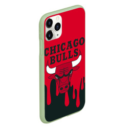 Чехол для iPhone 11 Pro матовый Chicago Bulls - фото 2