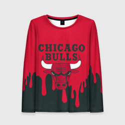 Женский лонгслив 3D Chicago Bulls