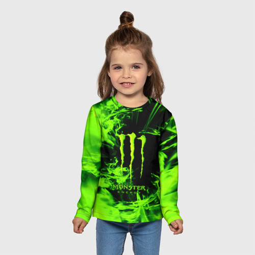 Детский лонгслив 3D MONSTER ENERGY, цвет 3D печать - фото 5