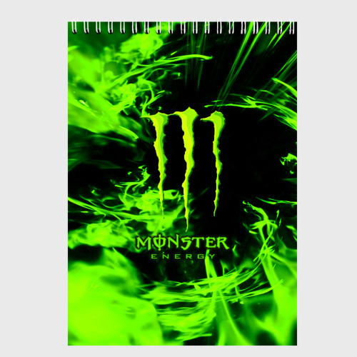 Скетчбук MONSTER ENERGY, цвет белый