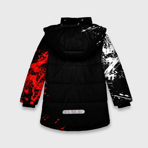 Зимняя куртка для девочек 3D Добро и зло, Payton Moormeier, цвет черный - фото 2