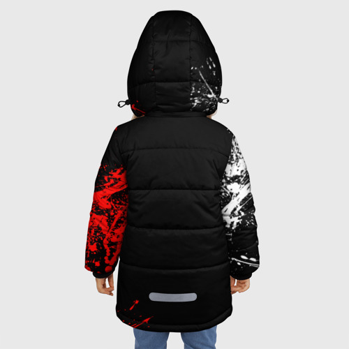 Зимняя куртка для девочек 3D Добро и зло, Payton Moormeier, цвет черный - фото 4