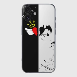 Чехол для iPhone 16 силиконовый с защитой камеры Добро и зло, Payton Moormeier