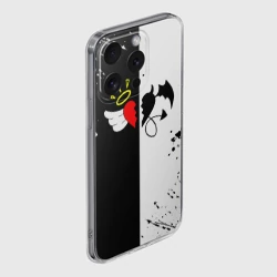 Чехол для iPhone 15 Pro силиконовый с защитой камеры Добро и зло, Payton Moormeier - фото 2