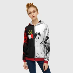Женская толстовка 3D на молнии Payton Moormeier спина - фото 2