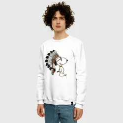 Мужской свитшот хлопок Snoopy - фото 2