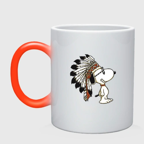 Кружка хамелеон Snoopy