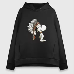 Женское худи Oversize хлопок Snoopy