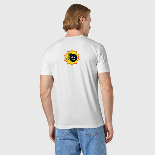 Мужская футболка хлопок Serious Sam 4, цвет белый - фото 4