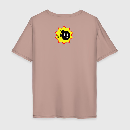 Мужская футболка хлопок Oversize Serious Sam 4, цвет пыльно-розовый - фото 2