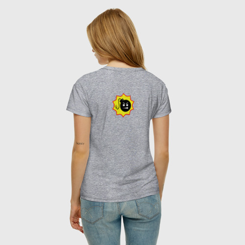 Женская футболка хлопок Serious Sam 4, цвет меланж - фото 4