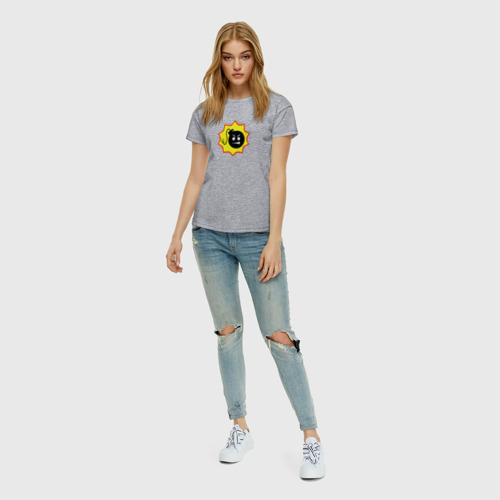 Женская футболка хлопок Serious Sam 4, цвет меланж - фото 5