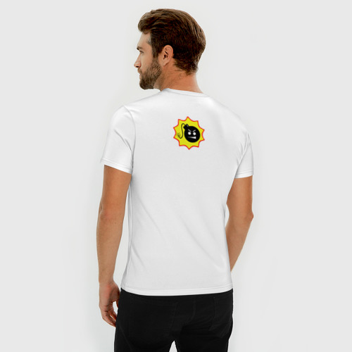 Мужская футболка хлопок Slim Serious Sam 4, цвет белый - фото 4