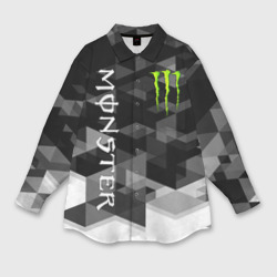 Мужская рубашка oversize 3D Monster energy