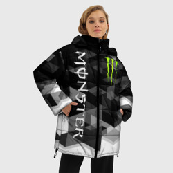 Женская зимняя куртка Oversize Monster energy - фото 2