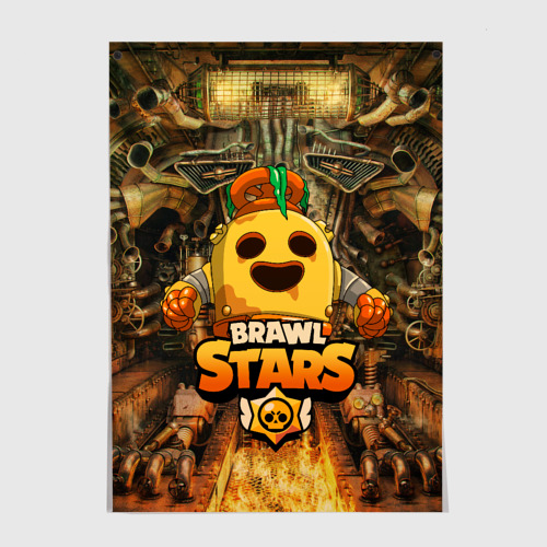 Постер Brawl Stars Robot Spike