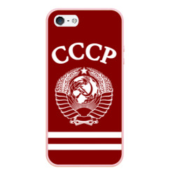 Чехол для iPhone 5/5S матовый СССР Герб