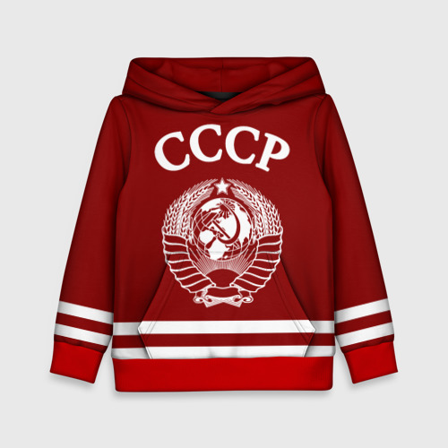 Детская толстовка 3D СССР Герб, цвет красный