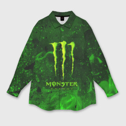 Мужская рубашка oversize 3D Monster energy