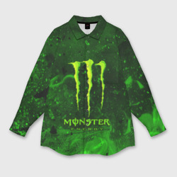 Женская рубашка oversize 3D Monster energy