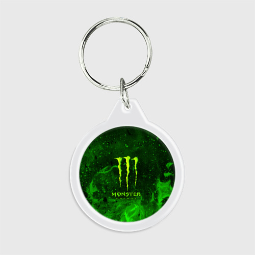 Брелок круглый Monster energy