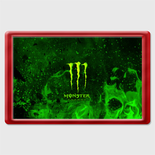 Магнит 45*70 Monster energy, цвет красный