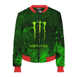 Женский бомбер 3D Monster energy