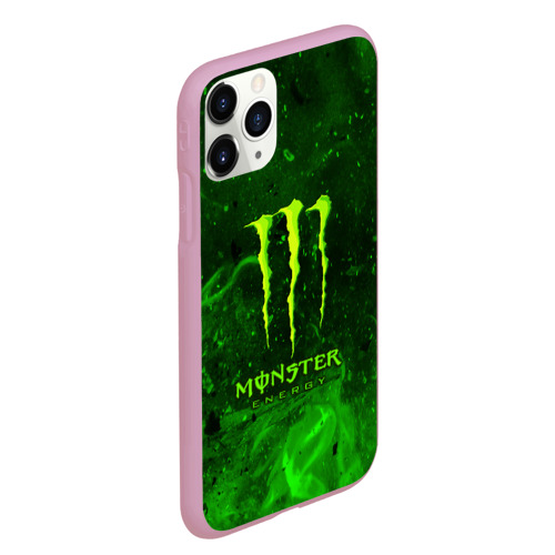 Чехол для iPhone 11 Pro Max матовый Monster energy, цвет розовый - фото 3