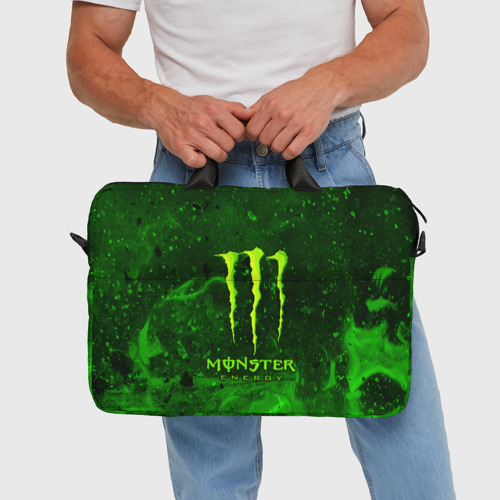 Сумка для ноутбука 3D Monster energy, цвет 3D печать - фото 5