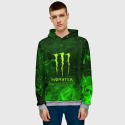 Мужская толстовка 3D Monster energy - фото 2