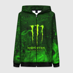 Женская толстовка 3D на молнии Monster energy