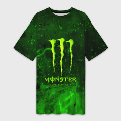 Платье-футболка 3D Monster energy