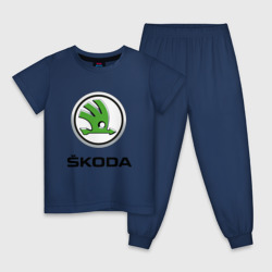 Детская пижама хлопок Skoda