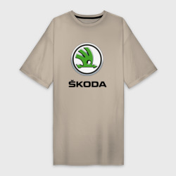 Платье-футболка хлопок Skoda