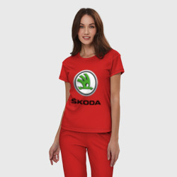 Женская пижама хлопок Skoda - фото 2