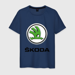 Skoda – Мужская футболка хлопок с принтом купить со скидкой в -20%