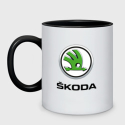 Кружка двухцветная Skoda