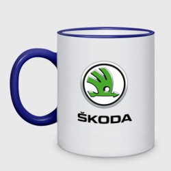 Кружка двухцветная Skoda