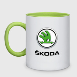 Кружка двухцветная Skoda