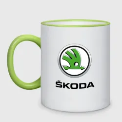 Кружка двухцветная Skoda