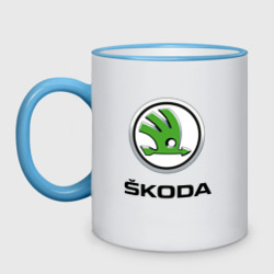 Кружка двухцветная Skoda