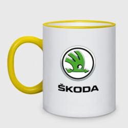 Кружка двухцветная Skoda