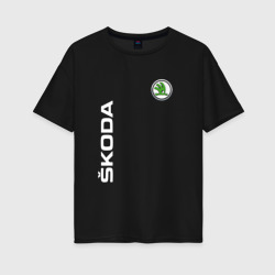 Женская футболка хлопок Oversize Skoda