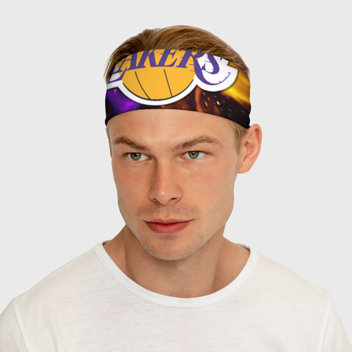 Повязка на голову 3D LA Lakers - фото 5