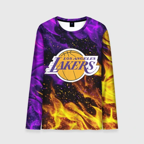 Мужской лонгслив 3D LA Lakers