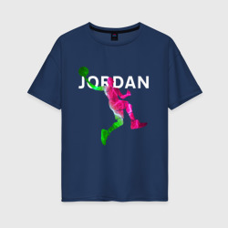 Женская футболка хлопок Oversize Michael Jordan